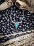 Western Steer Head Necklace - Turquoise - Jewelry - Bronco Western Supply Co.