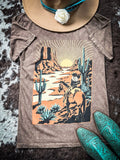 Western Way Graphic Tee - Mocha - Apparel - Bronco Western Supply Co. - Bronco Western Supply Co.