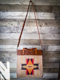 Wrangler Art Print Canvas Tote/Crossbody - Aztec - Purses & Wallets - Wrangler - Bronco Western Supply Co.