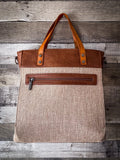 Wrangler Art Print Canvas Tote/Crossbody - Aztec - Purses & Wallets - Wrangler - Bronco Western Supply Co.