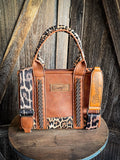 Wrangler Leopard Tote - Brown - Purses & Wallets - Wrangler - Bronco Western Supply Co.