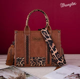 Wrangler Leopard Tote - Brown - Purses & Wallets - Wrangler - Bronco Western Supply Co.